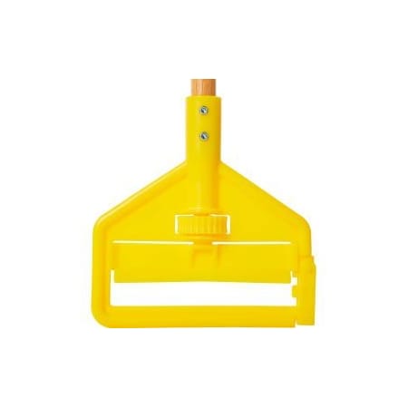 Rubbermaid Commercial Rubbermaid® 60" Invader Side Gate Wood Mop Handle, Yellow - FGH116000000 - Pkg Qty 12 FGH116000000